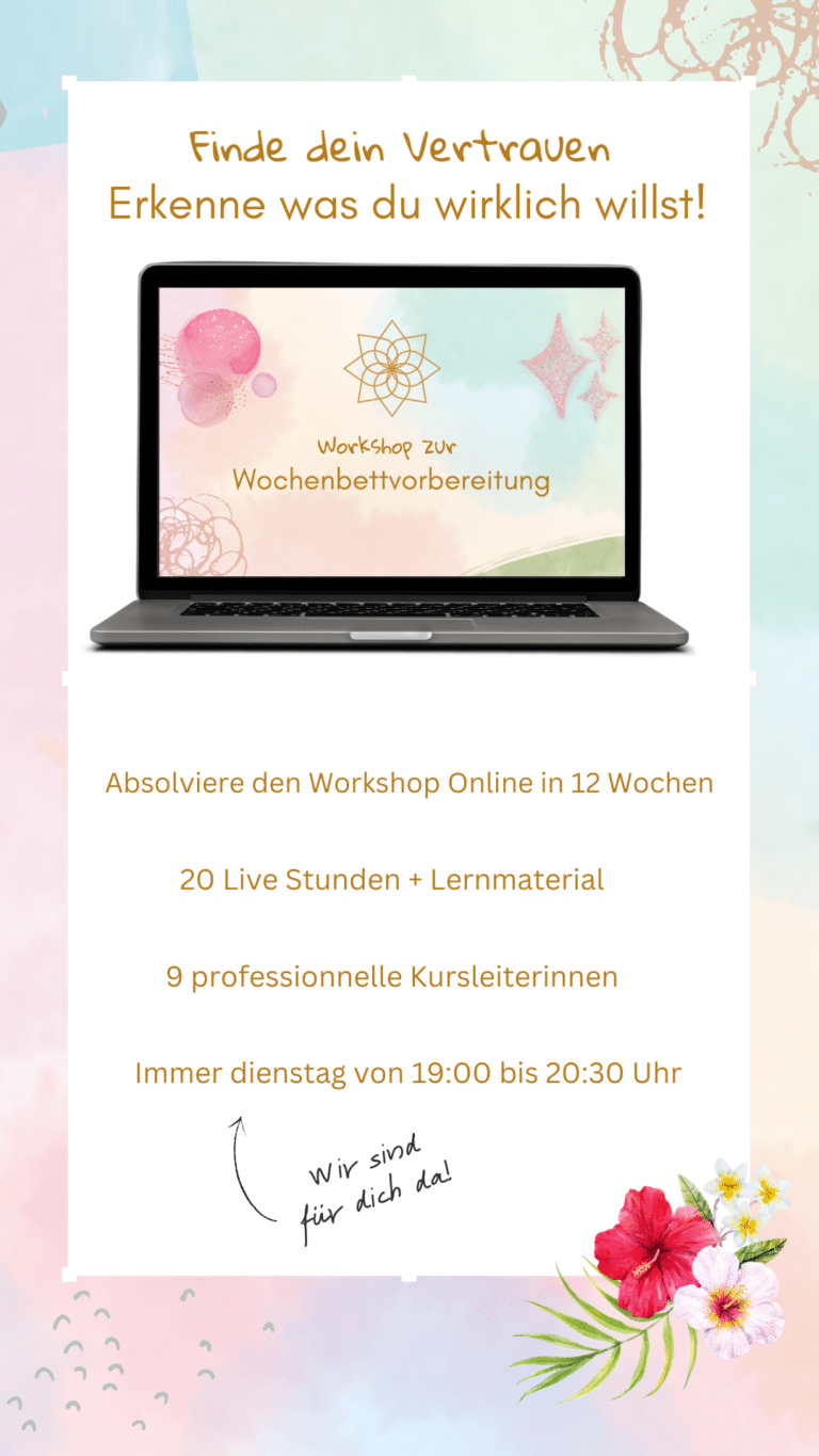 (Webseite) Workshop zur Wochenbettvorbereitung Übersicht